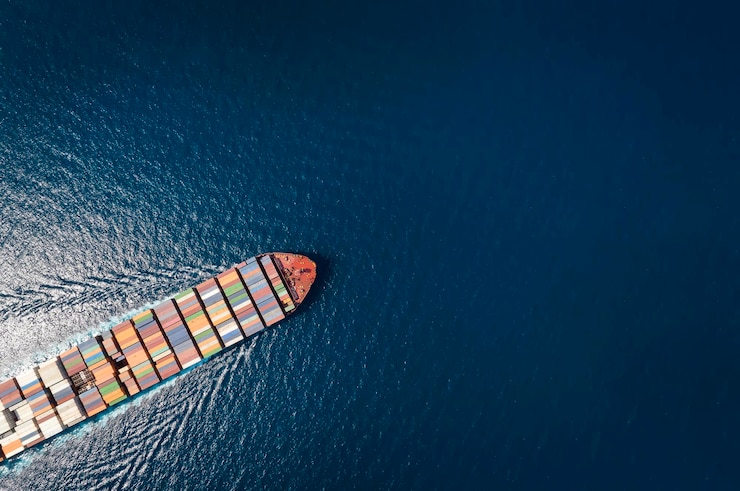 Photo high angle view of sea