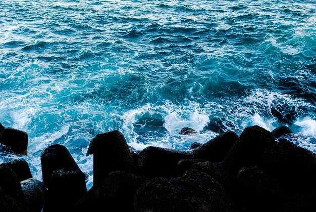 海の高角度の景色