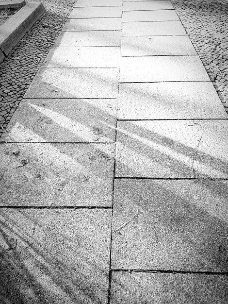 Photo high angle view of shadow on street