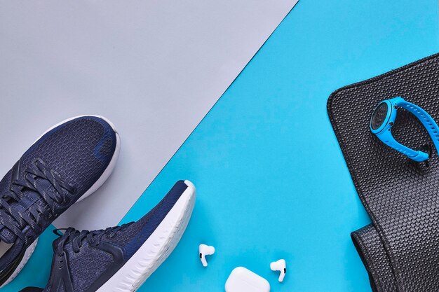 High angle view of shoes on table