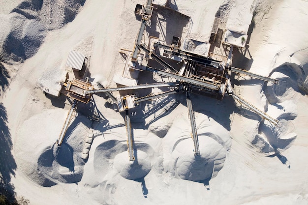 High angle view of snow covered land