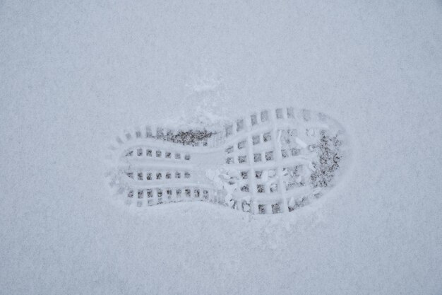 雪に覆われた土地の高角度の景色