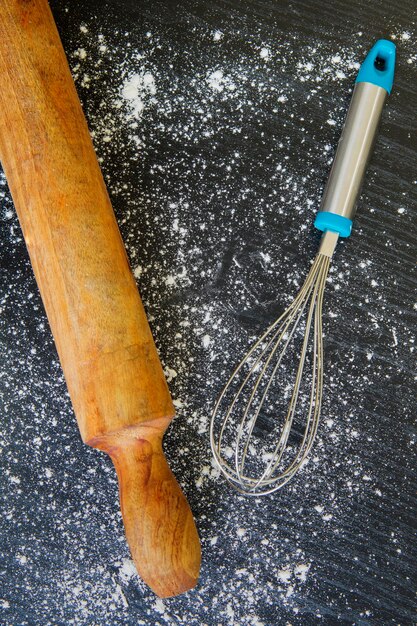 Photo high angle view of snow on wood