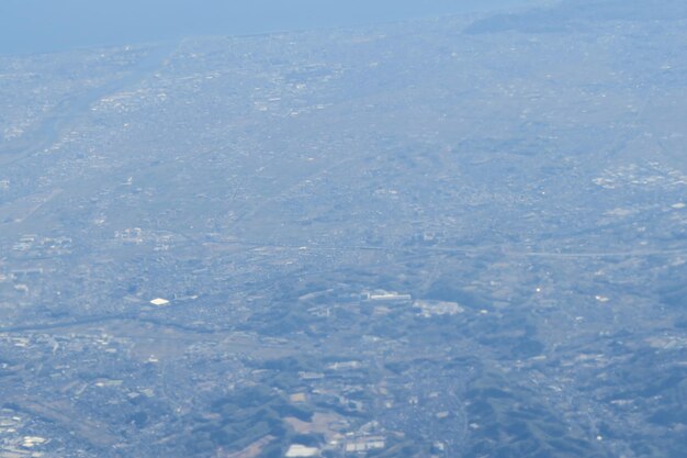 High angle view of snow