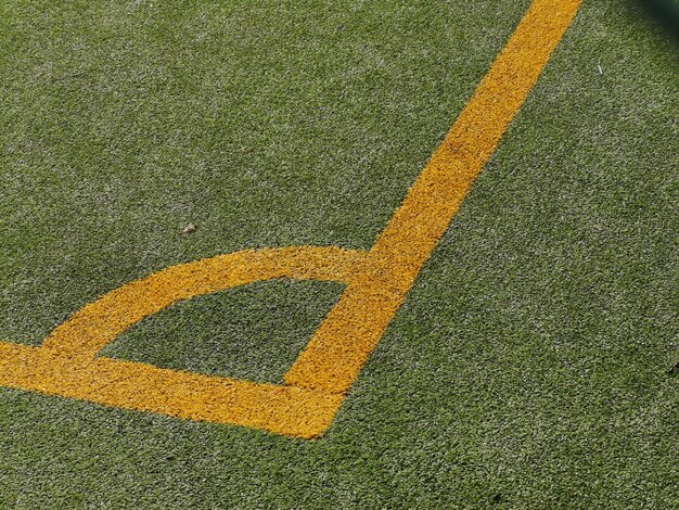 Photo high angle view of soccer field