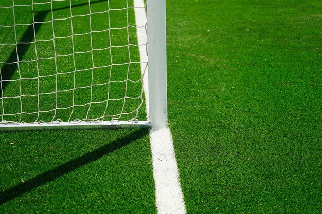 Photo high angle view of soccer field