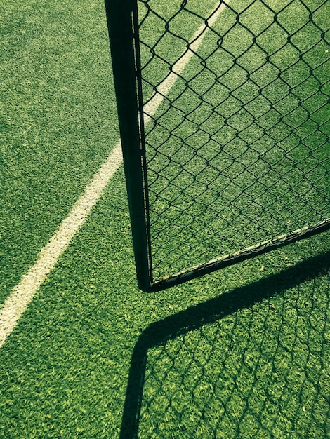 축구장 의 높은 각도 시상