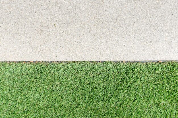 High angle view of soccer field