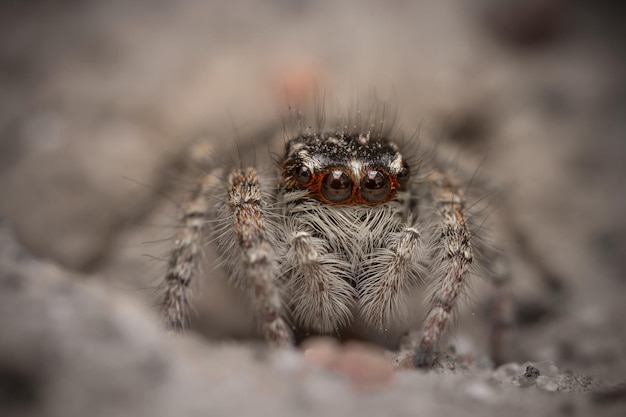 Photo high angle view of spider on field