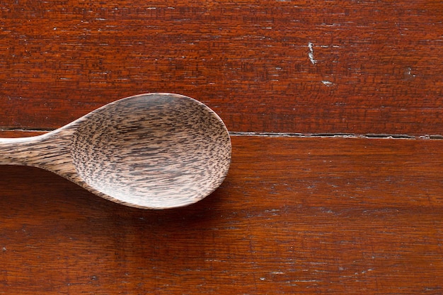 High angle view of spoon on table