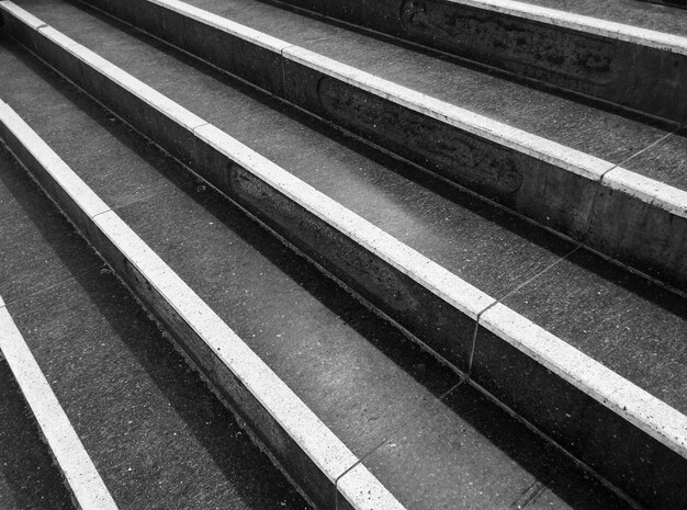 High angle view of staircase