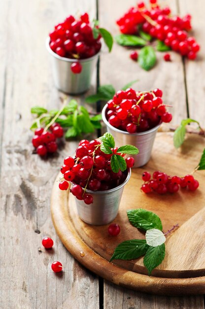 High angle view of strawberries on table