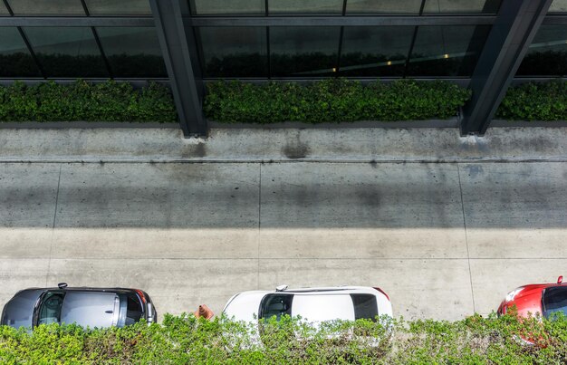 Foto vista ad alto angolo della strada