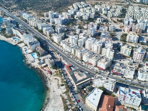 Photo high angle view of swimming pool by buildings in city