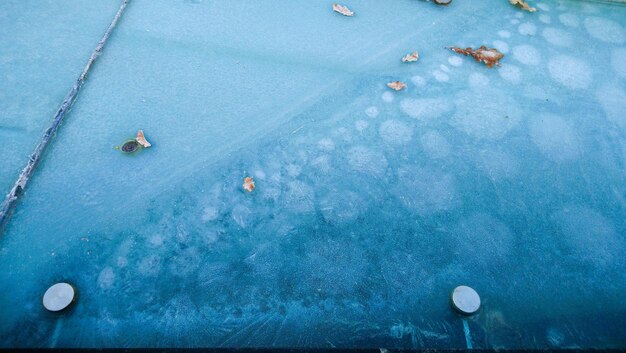 High angle view of swimming pool