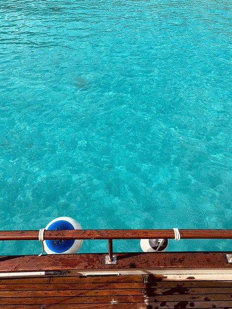 High angle view of swimming pool