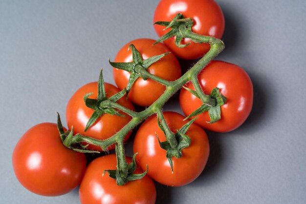 High angle view of tomatoes on table