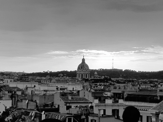 Photo high angle view of townscape against sky