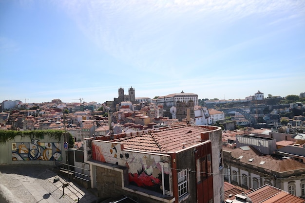 High angle view of townscape against sky