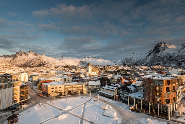 Photo high angle view of townscape against sky