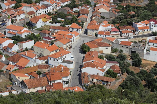 Photo high angle view of townscape