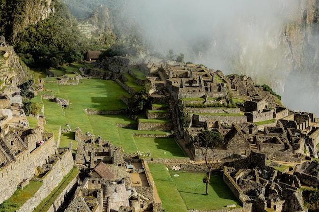 High angle view of townscape