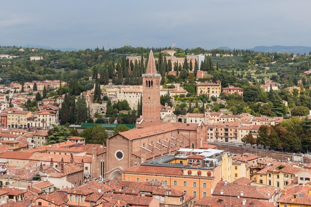 Foto vista ad alto angolo del paesaggio cittadino