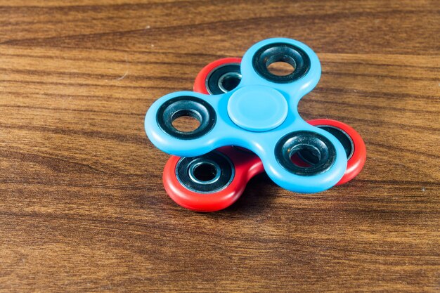 High angle view of toy on table