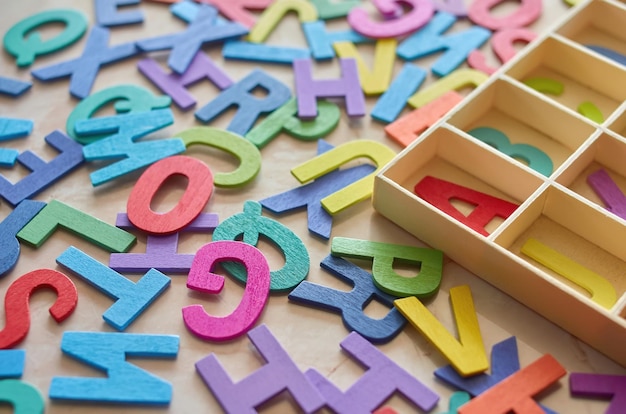 High angle view of toys on table