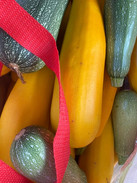 High angle view of various fruits for sale in market