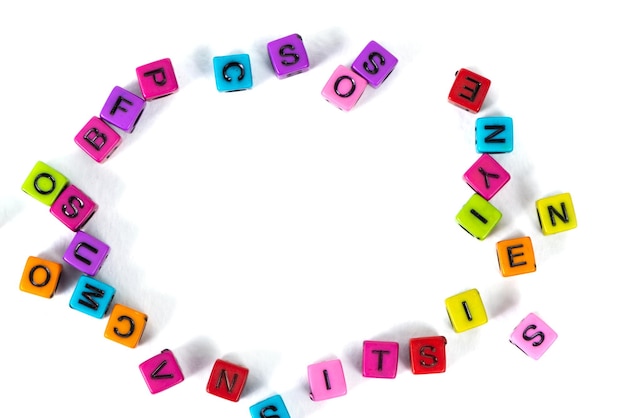 High angle view of various toy on white background