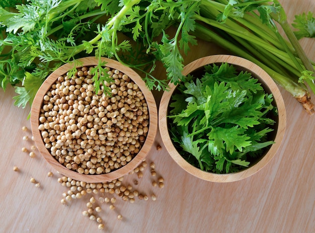 Photo high angle view of vegetables in bowl on table