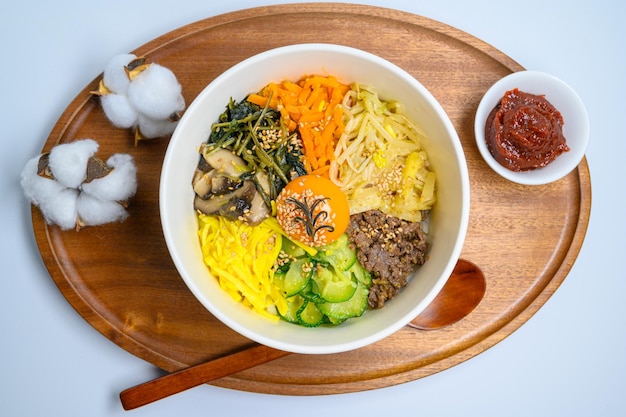 High angle view of vegetables in bowl on table