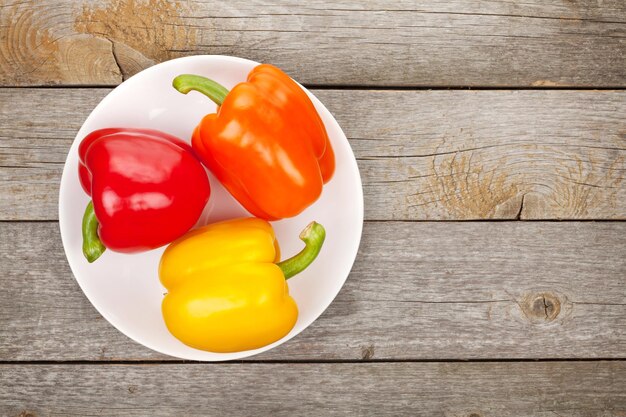 High angle view of vegetables in bowl on table