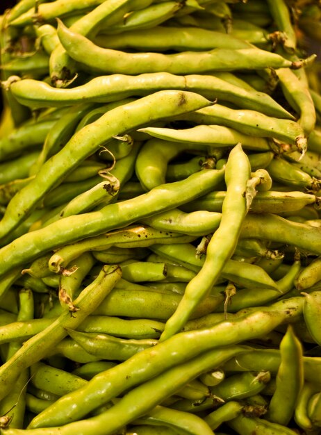 High angle view of vegetables for sale in market