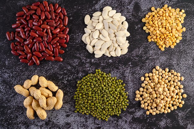 High angle view of vegetables