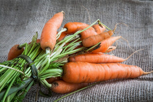 Photo high angle view of vegetables