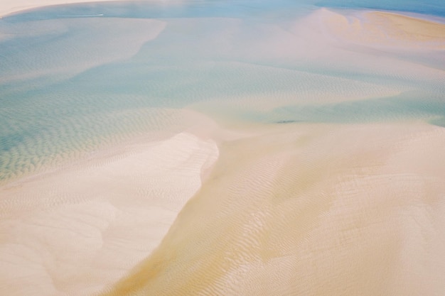 Photo high angle view of water on beach