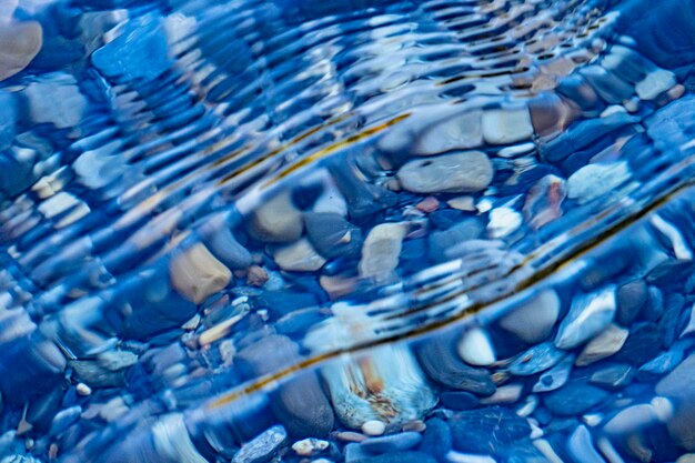 Photo high angle view of water on shore