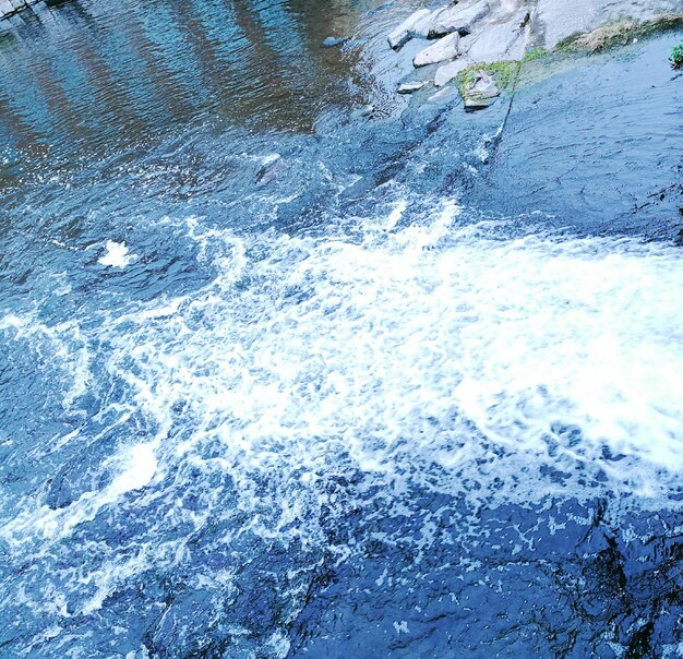 High angle view of water