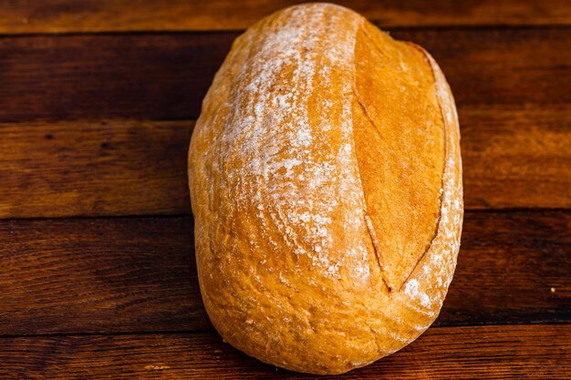 High angle view of wheat on table