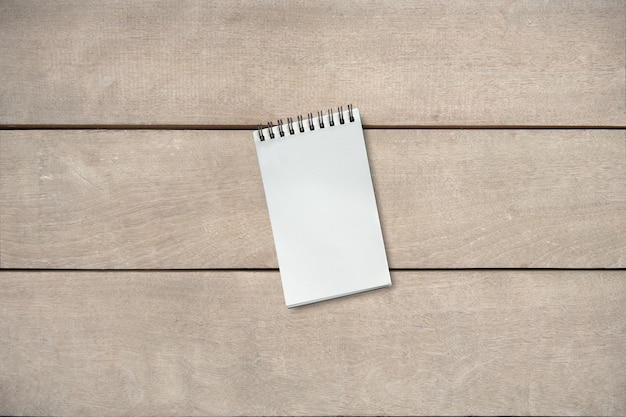 Photo high angle view of white paper on table