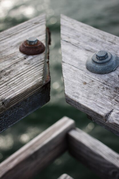 Photo high angle view of wood