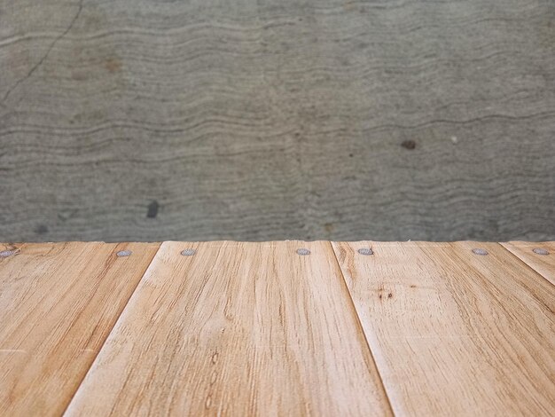 High angle view of wooden floor