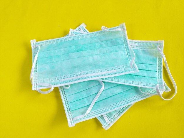 High angle view of yellow paper on table