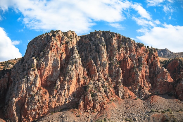 High cliffs under sky