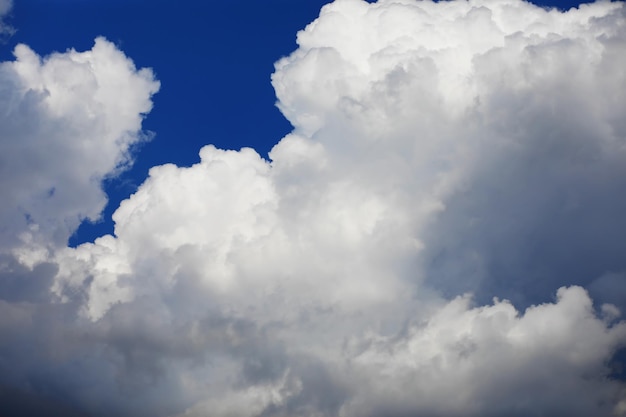 High clouds in the summer sky Sky background Meteorological observations of the sky