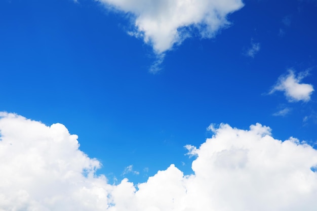 High clouds in the summer sky Sky background Meteorological observations of the sky