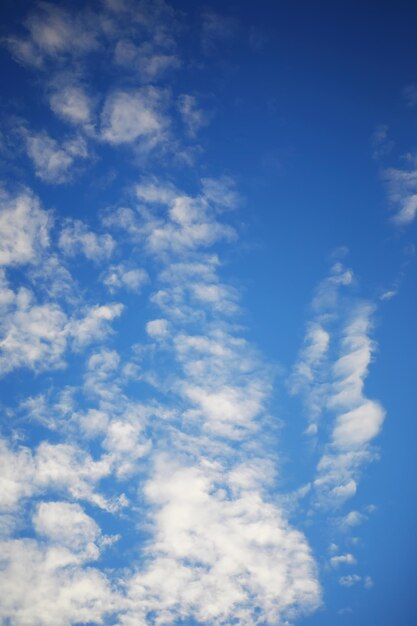 High clouds in the summer sky Sky background Meteorological observations of the sky