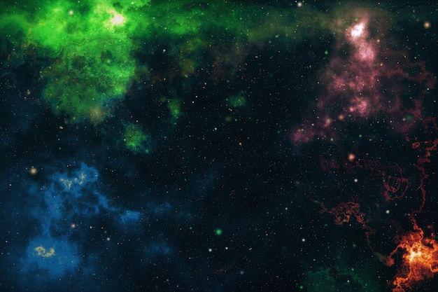 High-definition ster veld achtergrond. Sterrige kosmische ruimtetextuur als achtergrond. Kleurrijke Sterrenhemel Kosmische ruimte 3d illustratie als achtergrond